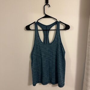 Lululemon Train Times Tank - Heathered Nile Blue